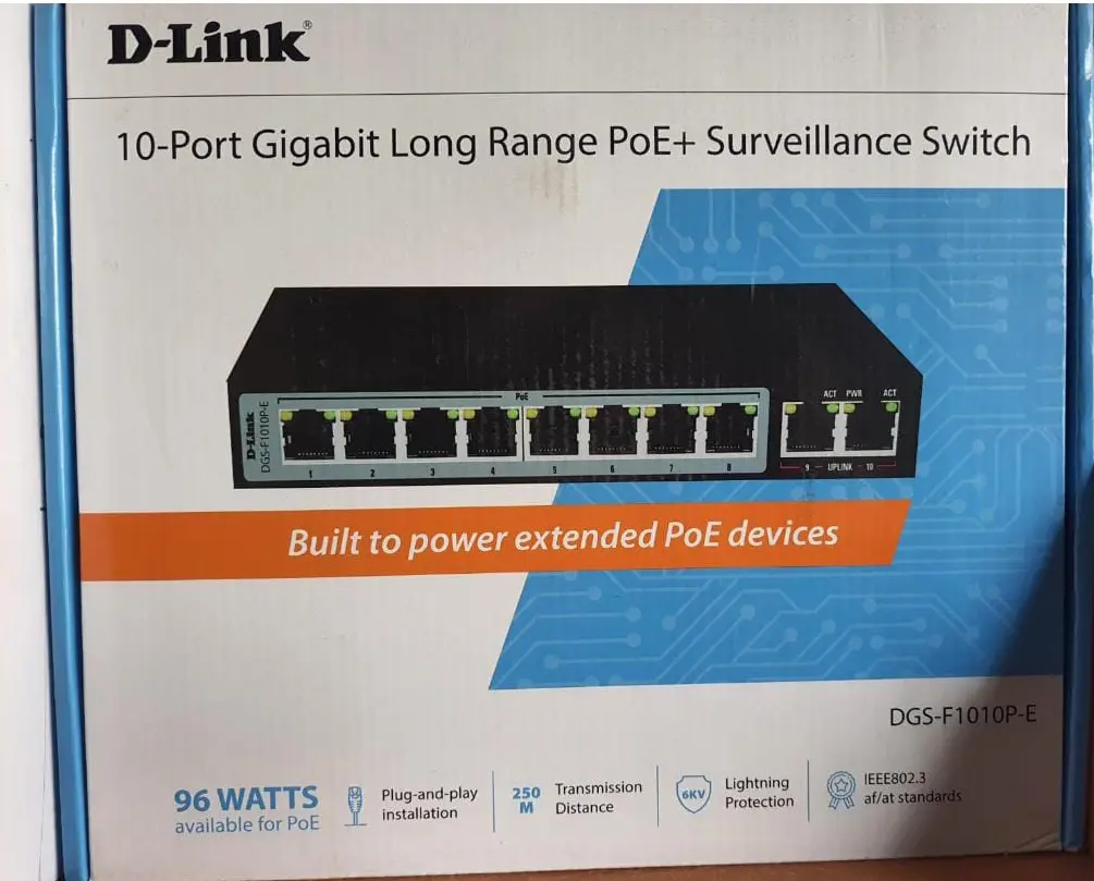 D-Link POE Surveillance switch