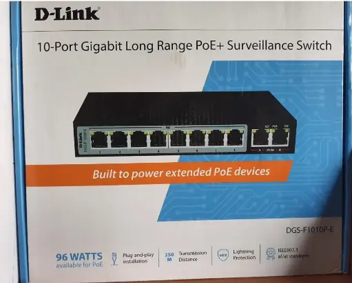 D-Link POE Surveillance switch